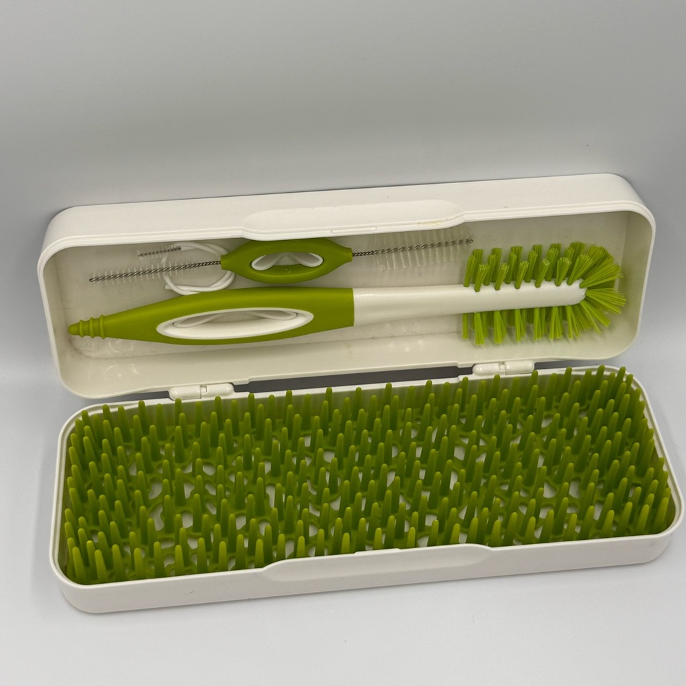 Boon Trip Silicone Travel Bottle Drying Rack - Portable 3‎ Piece Set  Green - Picture 3 of 5